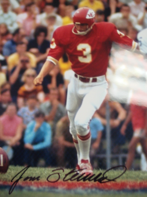 Jan Stenerud Autographed Chiefs Picture With Coa