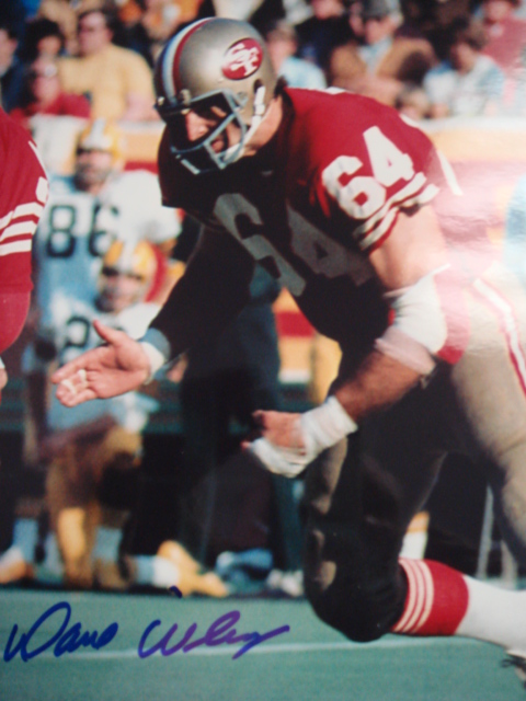 Dave Wilcox autographed 8 x 10 49ers Picture with Coa