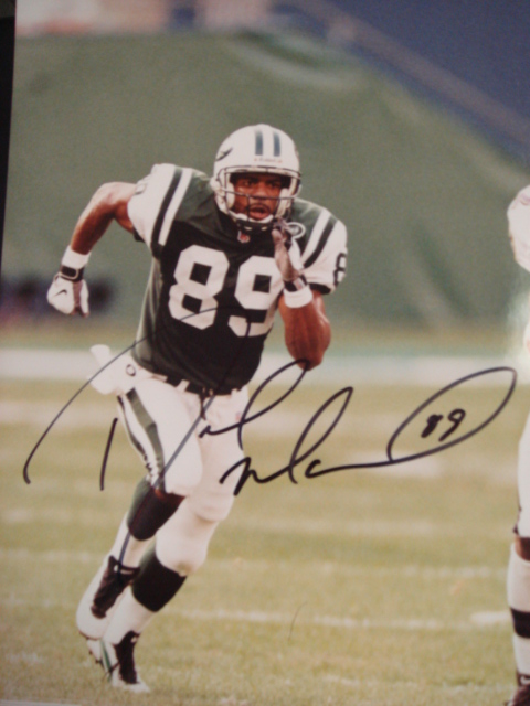 Dedrick  Ward Autographed 8 x 10 Jets picture with Coa