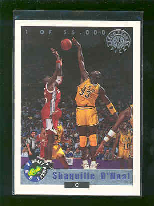 1992 Classic Top Ten Draft pick LP 1 of 56,000 #LP1 Shaquille O'Neal Heat Rookie