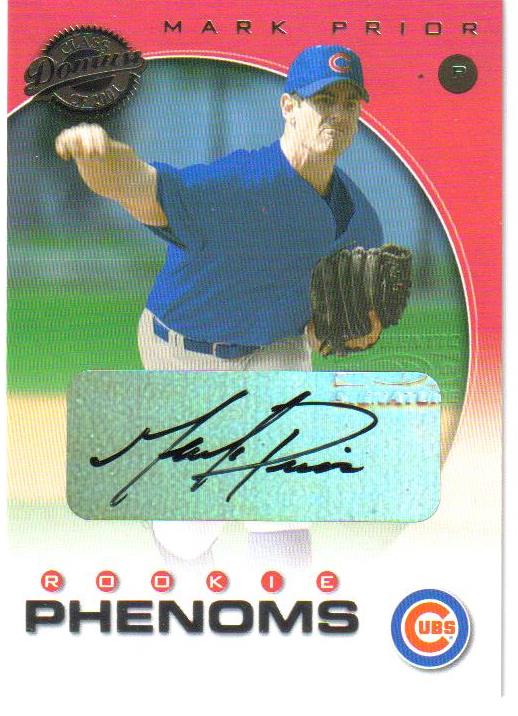 2001 Donruss Class of 2001 Rookie Autographs #299 Mark Prior PH/100