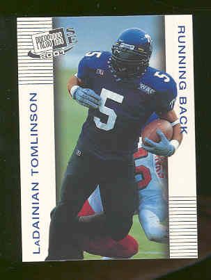 2001 Press Pass SE #11 LaDainian Tomlinson Texas Christian University Chargers Rookie
