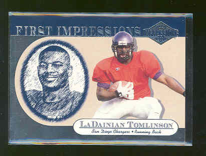 2001 Pacific First Impressions #18 LaDainian Tomlinson Chargers Rookie