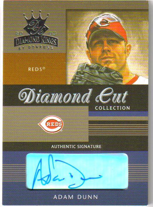 2003 Diamond Kings Diamond Cut Collection #6 Adam Dunn AU/150