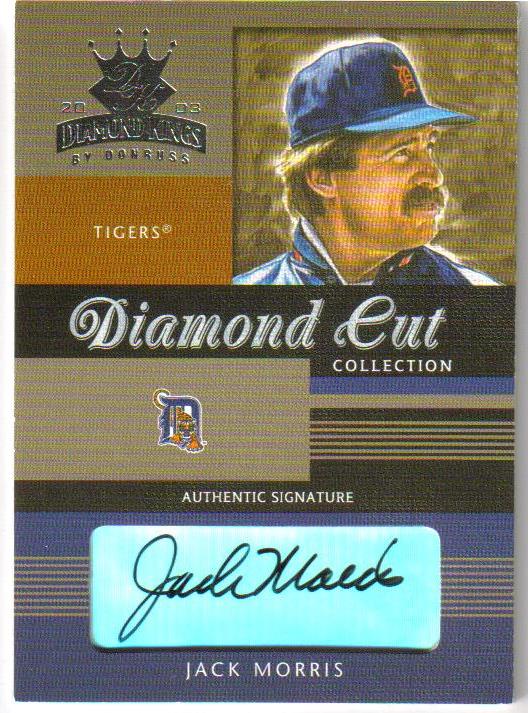 2003 Diamond Kings Diamond Cut Collection #14 Jack Morris AU/150