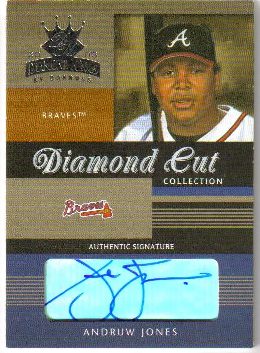 2003 Diamond Kings Diamond Cut Collection #23 Andruw Jones AU/75