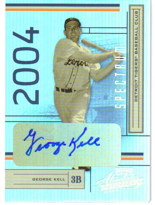 2004 Absolute Memorabilia Signature Spectrum Silver #73 George Kell/100