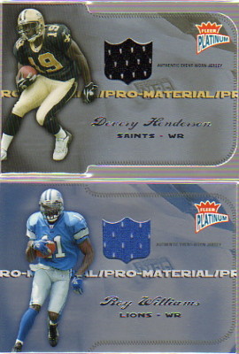 2004 Fleer Platinum Pro Material Jerseys Die Cut #PMDH3 Devery Henderson