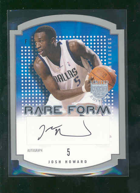 2003-04 SkyBox LE Rare Form Autographs #9 Josh Howard/880