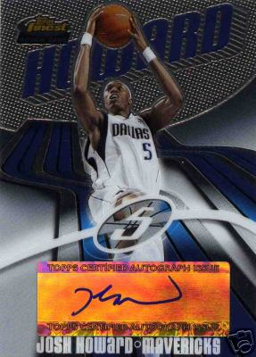 2003-04 Finest #148 Josh Howard AU RC