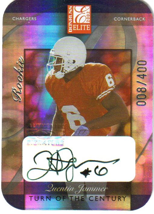 2002 Donruss Elite Turn of the Century Autographs #190 Quentin Jammer