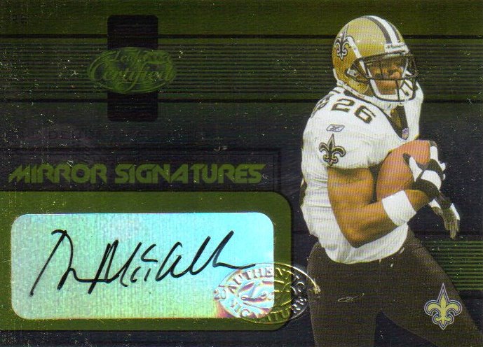 2002 Leaf Certified Mirror Gold Signatures #10 Deuce McAllister