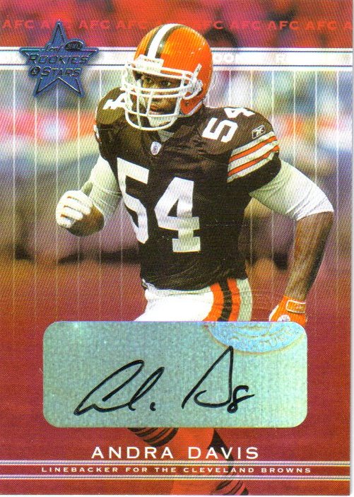 2002 Leaf Rookies and Stars Rookie Autographs #109 Andra Davis