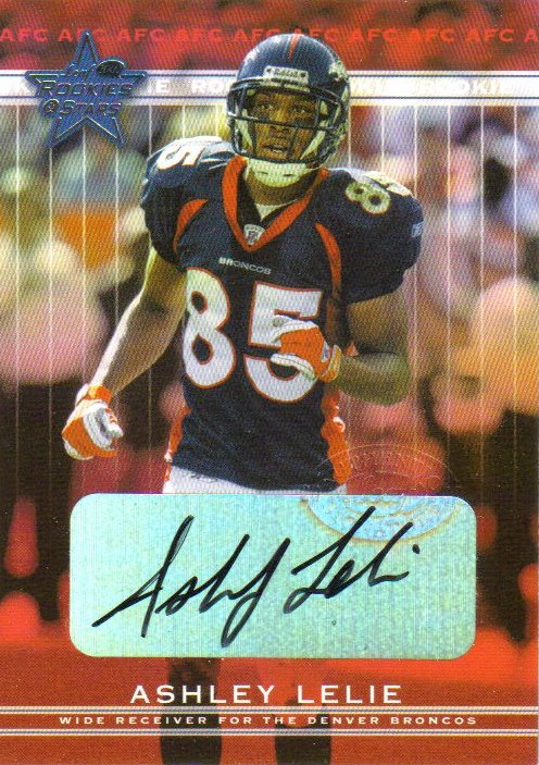 2002 Leaf Rookies and Stars Rookie Autographs #123 Ashley Lelie