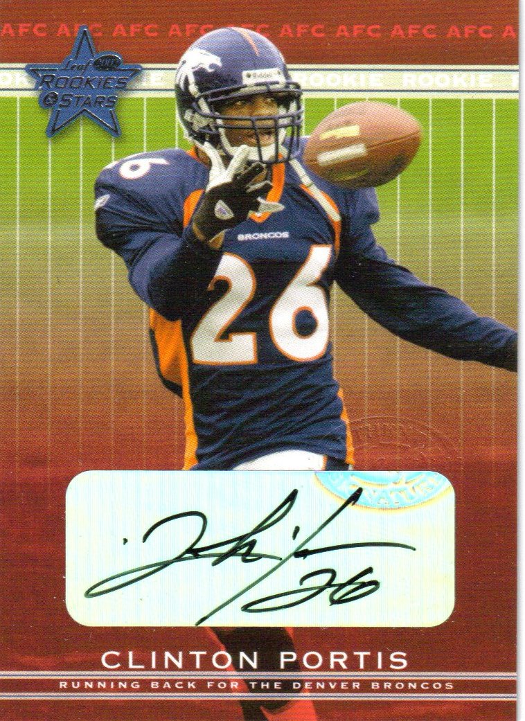 2002 Leaf Rookies and Stars Rookie Autographs #154 Clinton Portis