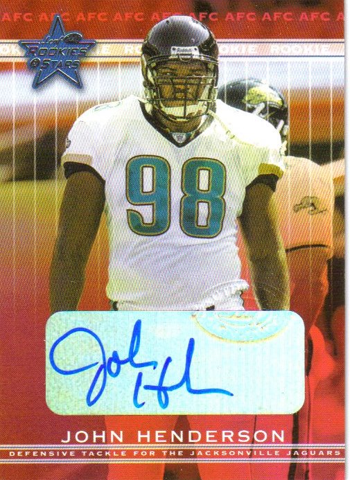 2002 Leaf Rookies and Stars Rookie Autographs #190 John Henderson