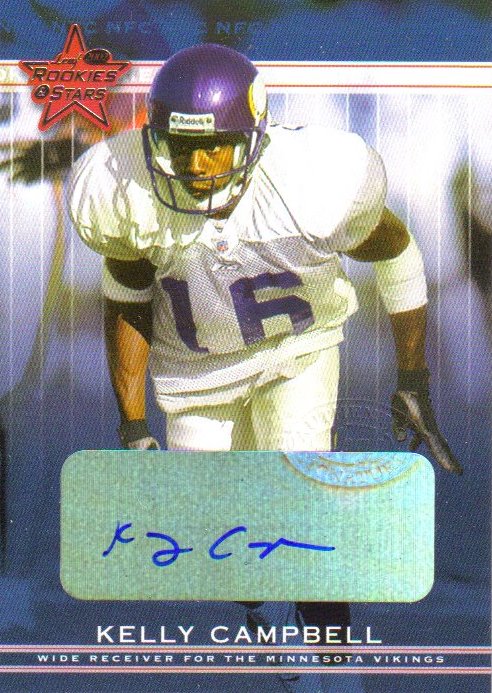 2002 Leaf Rookies and Stars Rookie Autographs #208 Kelly Campbell