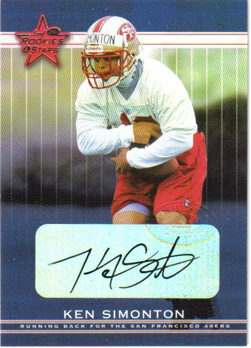 2002 Leaf Rookies and Stars Rookie Autographs #210 Ken Simonton