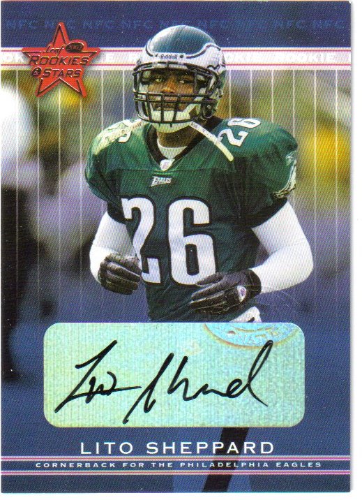 2002 Leaf Rookies and Stars Rookie Autographs #227 Lito Sheppard