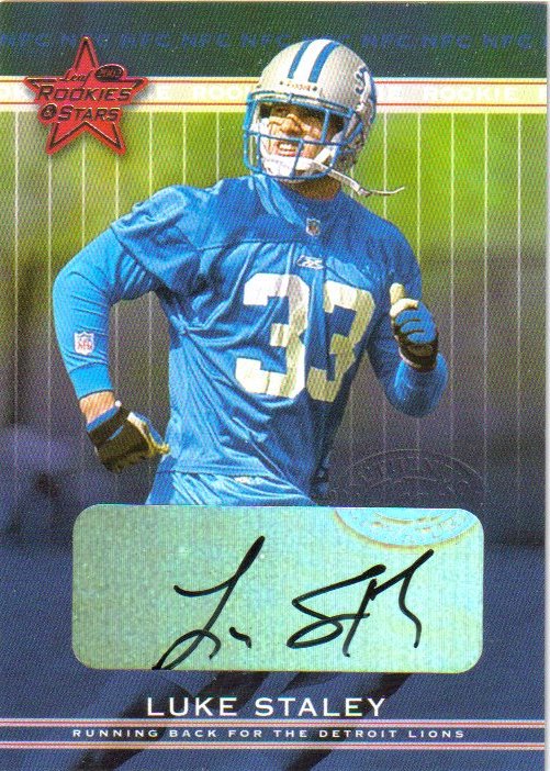 2002 Leaf Rookies and Stars Rookie Autographs #233 Luke Staley