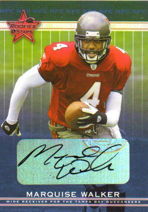 2002 Leaf Rookies and Stars Rookie Autographs #240 Marquise Walker