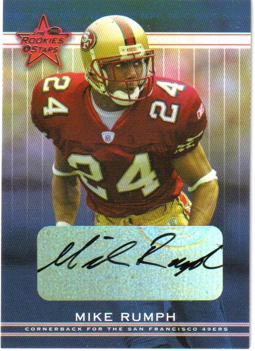 2002 Leaf Rookies and Stars Rookie Autographs #244 Mike Rumph
