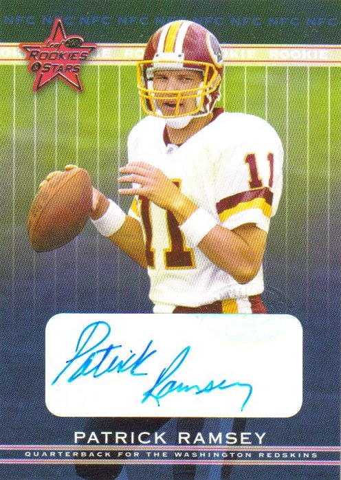 2002 Leaf Rookies and Stars Rookie Autographs #255 Patrick Ramsey