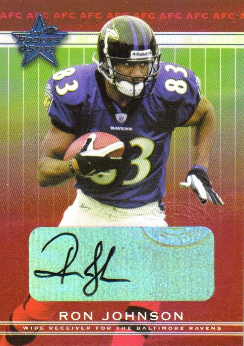 2002 Leaf Rookies and Stars Rookie Autographs #275 Ron Johnson