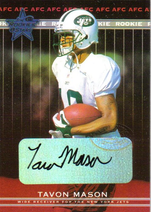 2002 Leaf Rookies and Stars Rookie Autographs #282 Tavon Mason