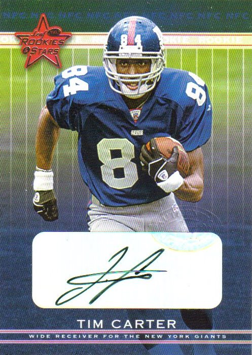 2002 Leaf Rookies and Stars Rookie Autographs #288 Tim Carter