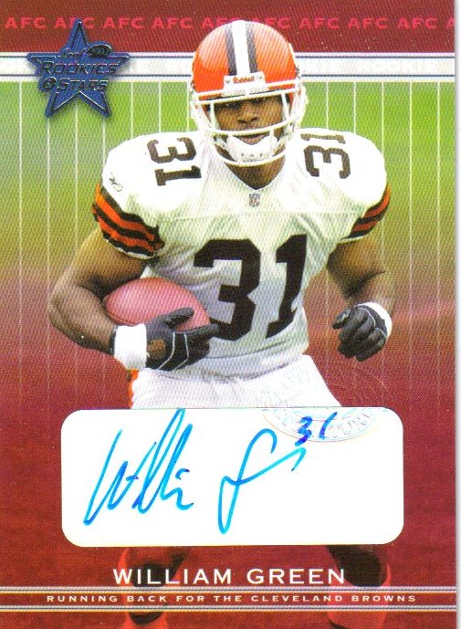 2002 Leaf Rookies and Stars Rookie Autographs #296 William Green