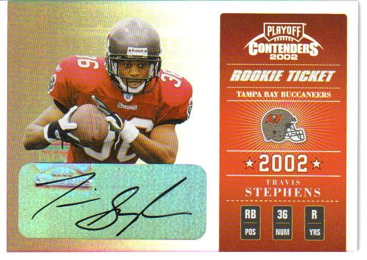 2002 Playoff Contenders #175 Travis Stephens AU/170 RC