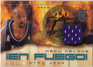2002-03 Fleer Hot Shots En Fuego Game-Used #KM Karl Malone
