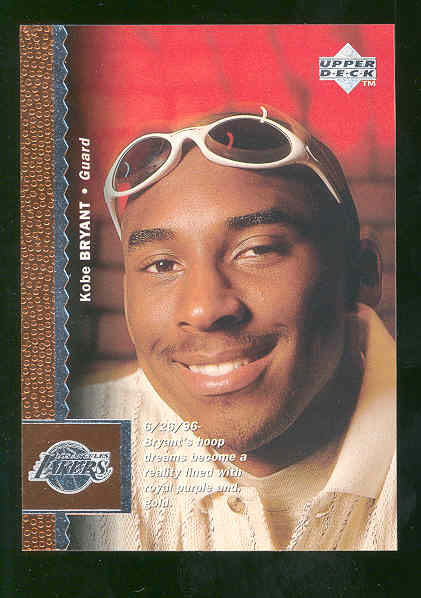1996 Upper Deck #58 Kobe Bryant Lakers Rookie Mint 