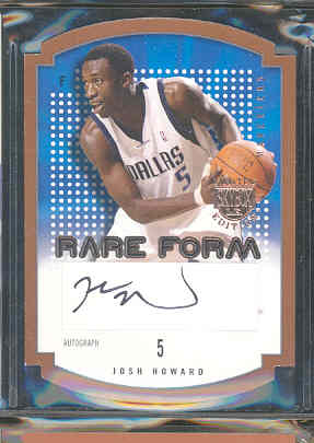 2003-04 SkyBox LE Rare Form Autographs 150 #9 Josh Howard