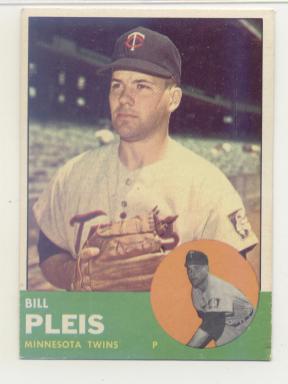 1963 Topps #293 Bill Pleis