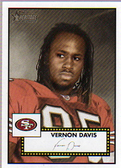 2006 Topps Heritage #313 Vernon Davis SP RC