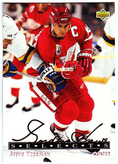 1992-93 Upper Deck Gordie Howe Selects #G10 Steve Yzerman