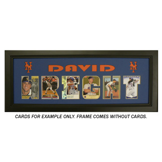 David Wright Mets - Sports Card / Photo Black Display Frame 