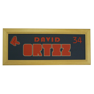 David Ortiz Boston Red Sox - Sports Card / Photo Natural Display Frame 