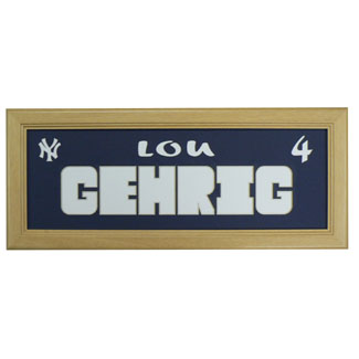 Lou Gehrig Yankees - Sports Card / Photo Natural Display Frame