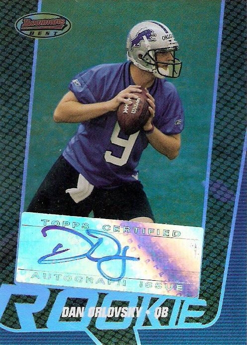2005 Bowman's Best Blue #161 Dan Orlovsky AU