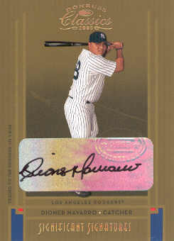 2005 Donruss Classics Significant Signatures Gold #63 Dioner Navarro/50