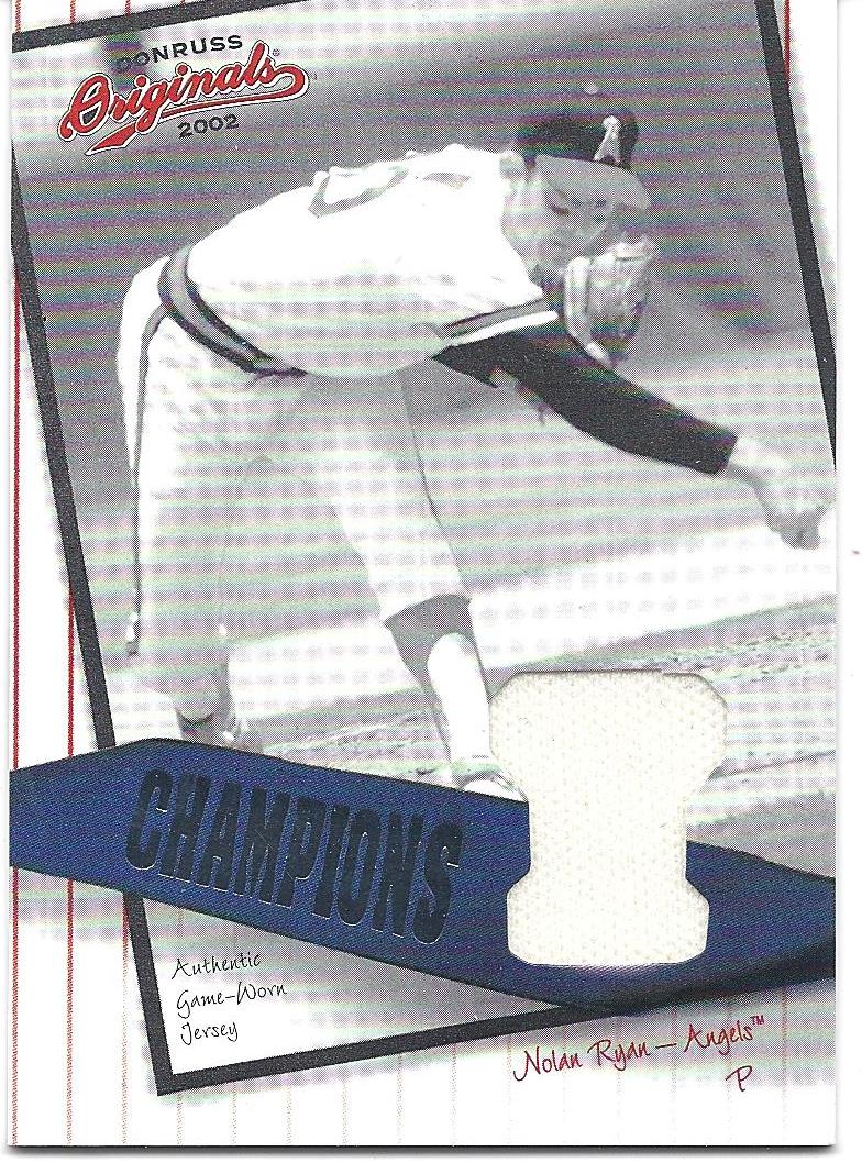 2002 Donruss Originals Champions Materials #1 Nolan Ryan/78