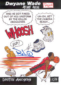 2005-06 Topps Style Dwyane Wade Comics Autographs Artist #T2 Dwyane Wade