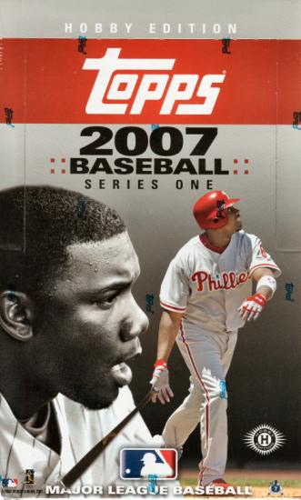 2007 Topps Series 1 (One I) MLB Baseball Sports Trading Cards Hobby Box