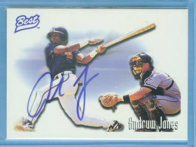 1996 Best Player of the Year Andruw Jones Autographs #1 A.Jones Macon/Batting