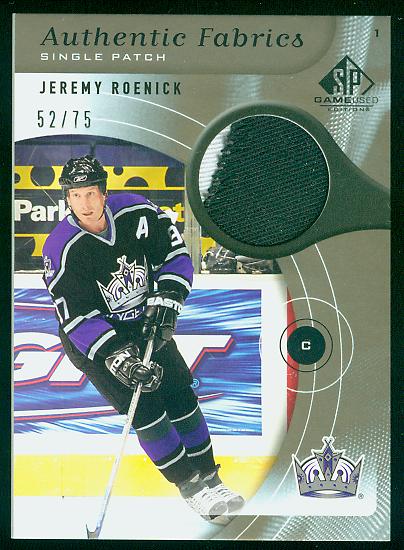 2005-06 SP Game Used Authentic Patches #APJR Jeremy Roenick