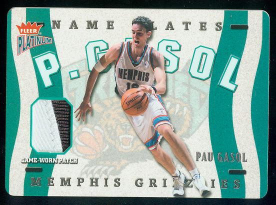 2002-03 Fleer Platinum Nameplates #PG Pau Gasol/350