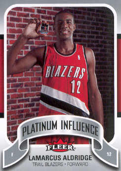 2006-07 Fleer Jordan's Platinum Influence #LA LaMarcus Aldridge